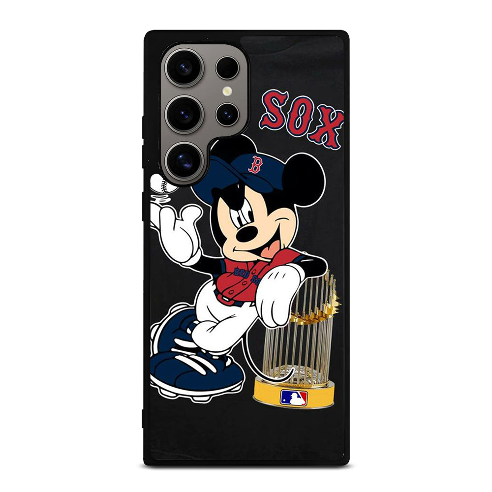 BOSTON RED SOX MICKEY MOUSE Samsung Galaxy S24 Ultra Case Cover