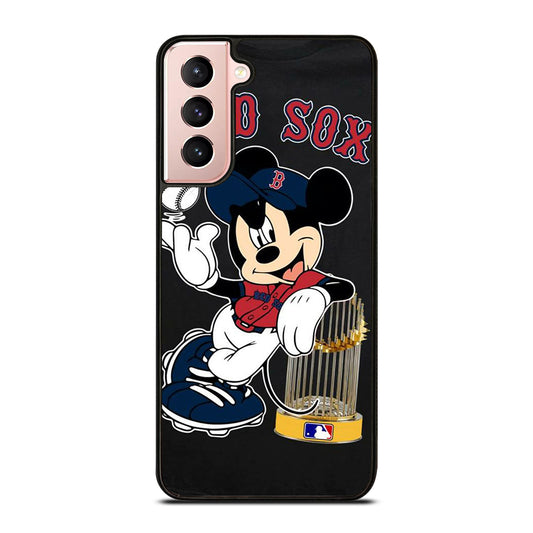 BOSTON RED SOX MICKEY MOUSE Samsung Galaxy S21 Case Cover