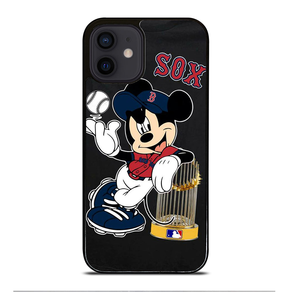 BOSTON RED SOX MICKEY MOUSE iPhone 12 Mini Case Cover