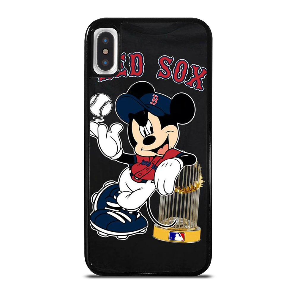 BOSTON RED SOX MICKEY MOUSE iPhone X / XS Case Cover