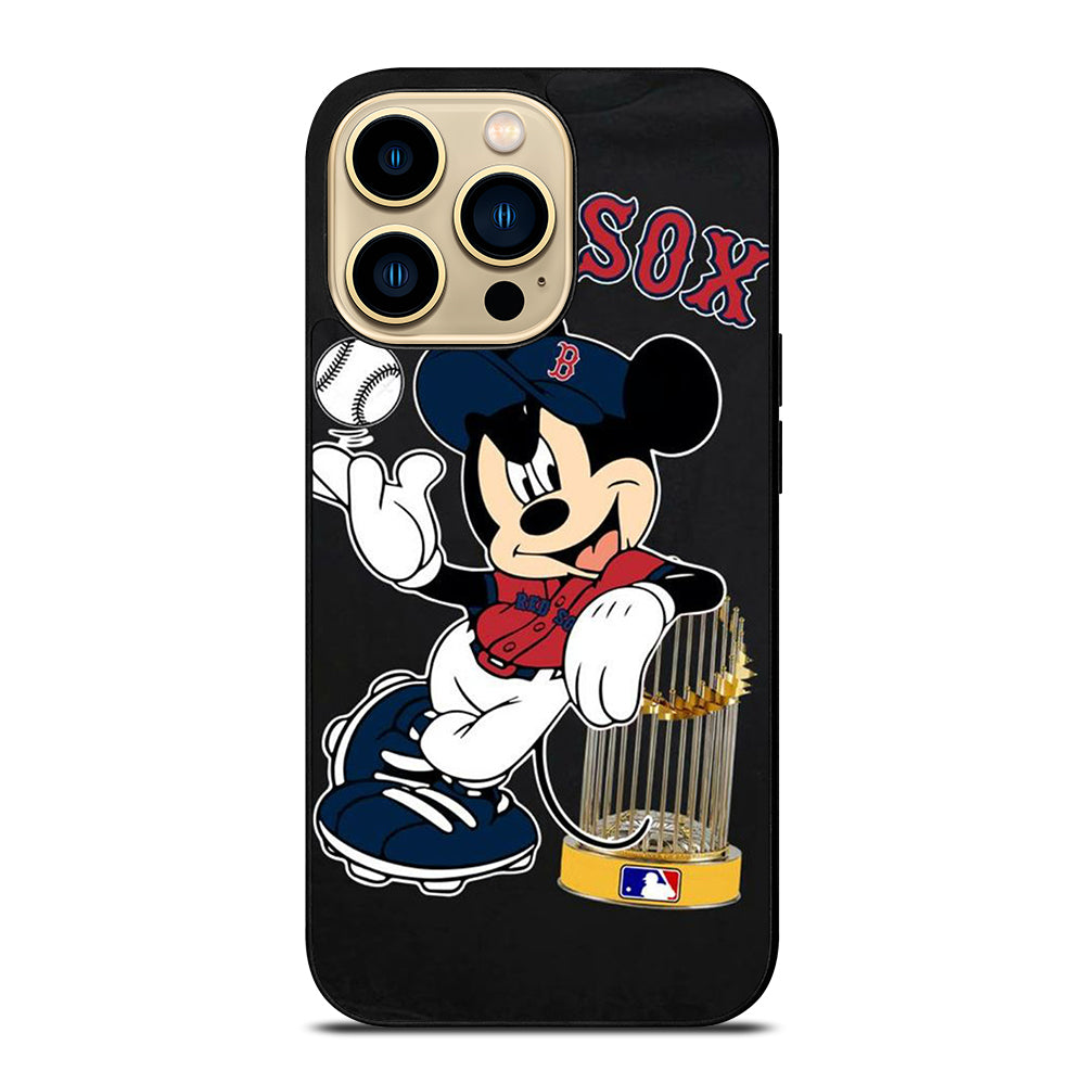 BOSTON RED SOX MICKEY MOUSE iPhone 14 Pro Max Case Cover