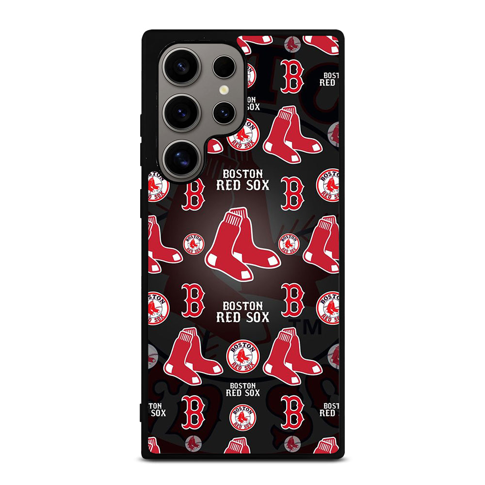BOSTON RED SOX PATTERN Samsung Galaxy S24 Ultra Case Cover