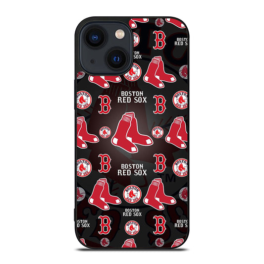 BOSTON RED SOX PATTERN iPhone 14 Plus Case Cover