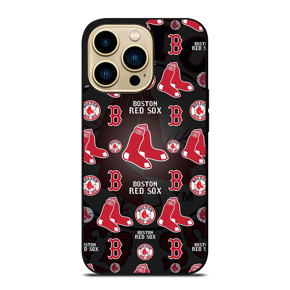 BOSTON RED SOX PATTERN iPhone 14 Pro Max Case Cover