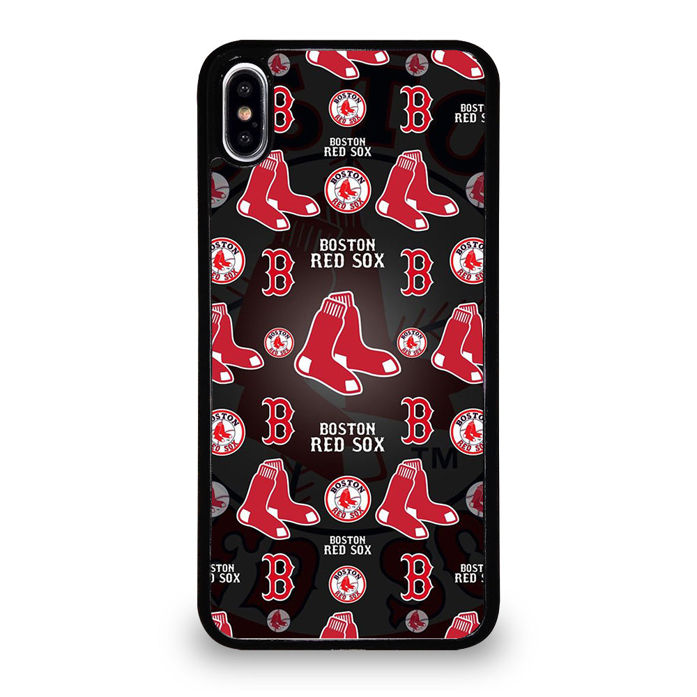 BOSTON RED SOX PATTERN iPhone XS Max Case Cover