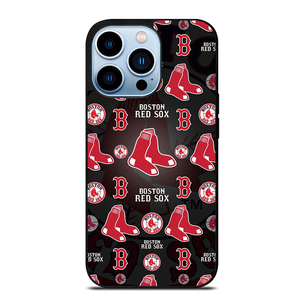 BOSTON RED SOX PATTERN iPhone 13 Pro Max Case Cover