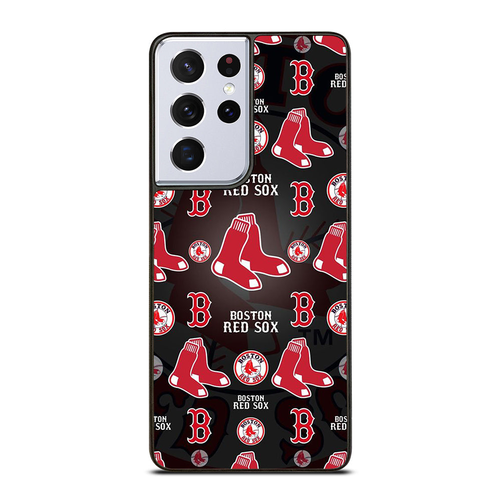 BOSTON RED SOX PATTERN Samsung Galaxy S21 Ultra Case Cover