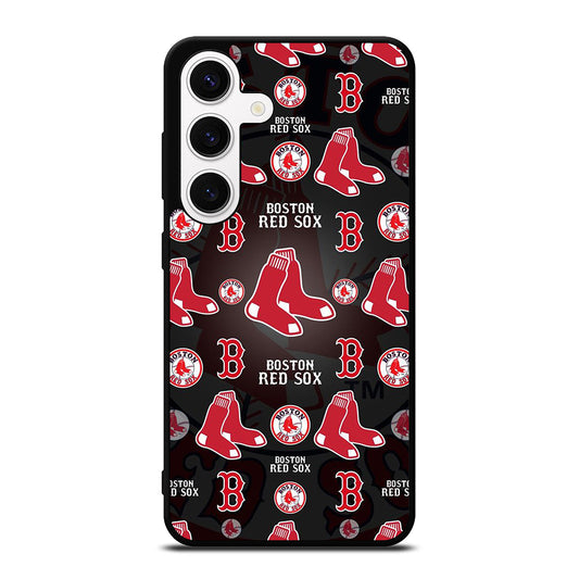 BOSTON RED SOX PATTERN Samsung Galaxy S24 Case Cover
