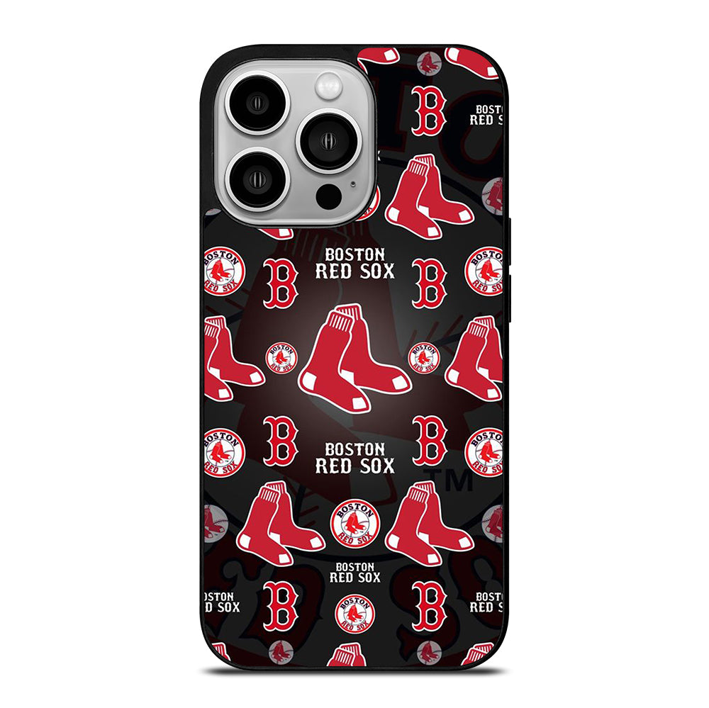 BOSTON RED SOX PATTERN iPhone 14 Pro Case Cover