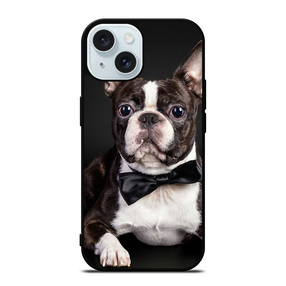 BOSTON TERRIER DOG iPhone 15 Case Cover