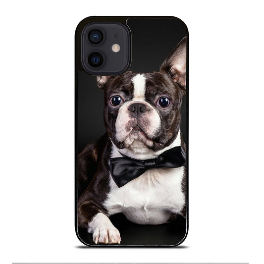 BOSTON TERRIER DOG iPhone 12 Mini Case Cover