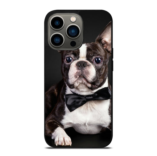 BOSTON TERRIER DOG iPhone 13 Pro Case Cover