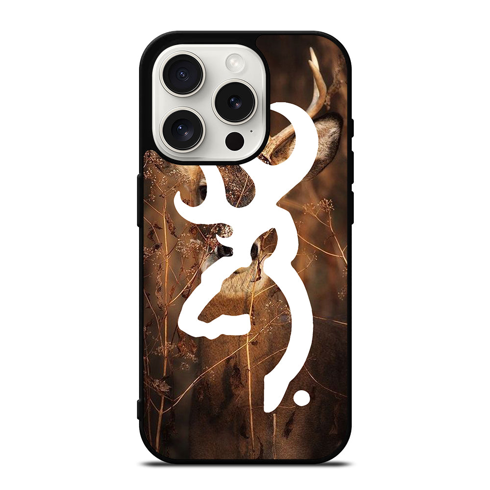 BROWNING DEER LOGO iPhone 15 Pro Case Cover