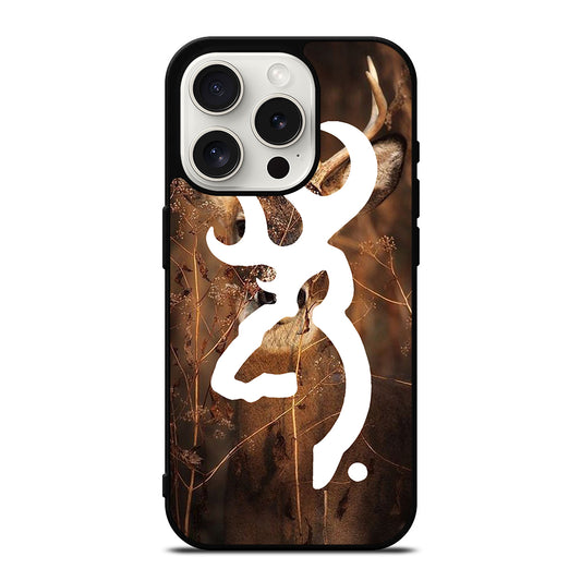 BROWNING DEER LOGO iPhone 15 Pro Case Cover