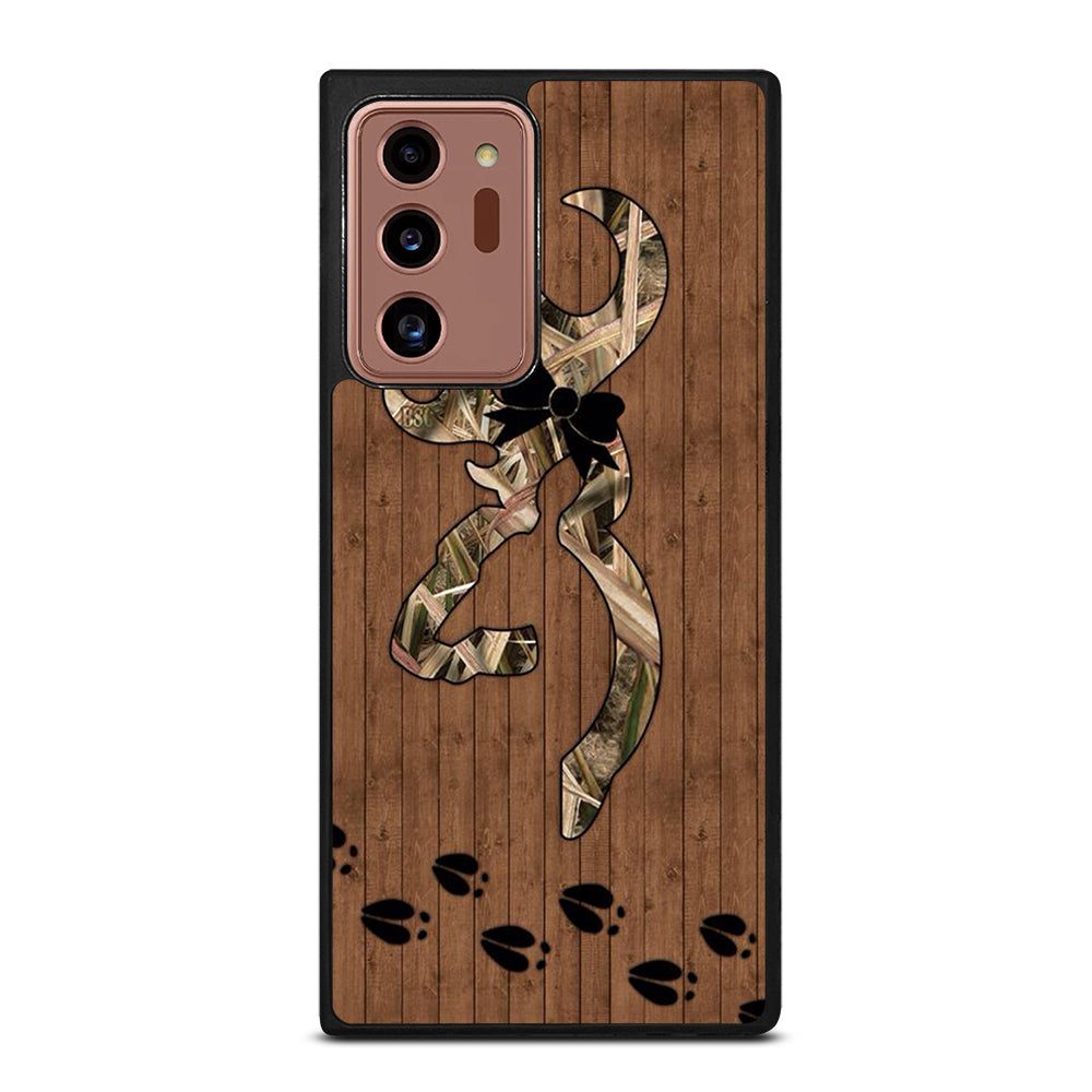 BROWNING DEER WOODEN CAMO LOGO Samsung Galaxy Note 20 Ultra Case Cover