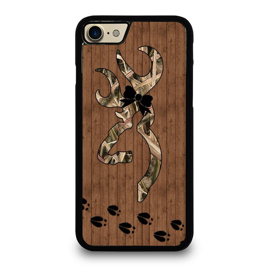 BROWNING DEER WOODEN CAMO LOGO iPhone 7 / 8 Case Cover