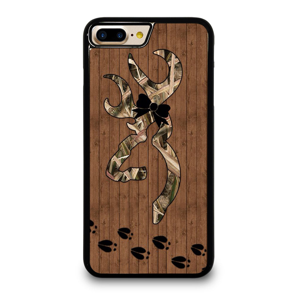 BROWNING DEER WOODEN CAMO LOGO iPhone 7 / 8 Plus Case Cover
