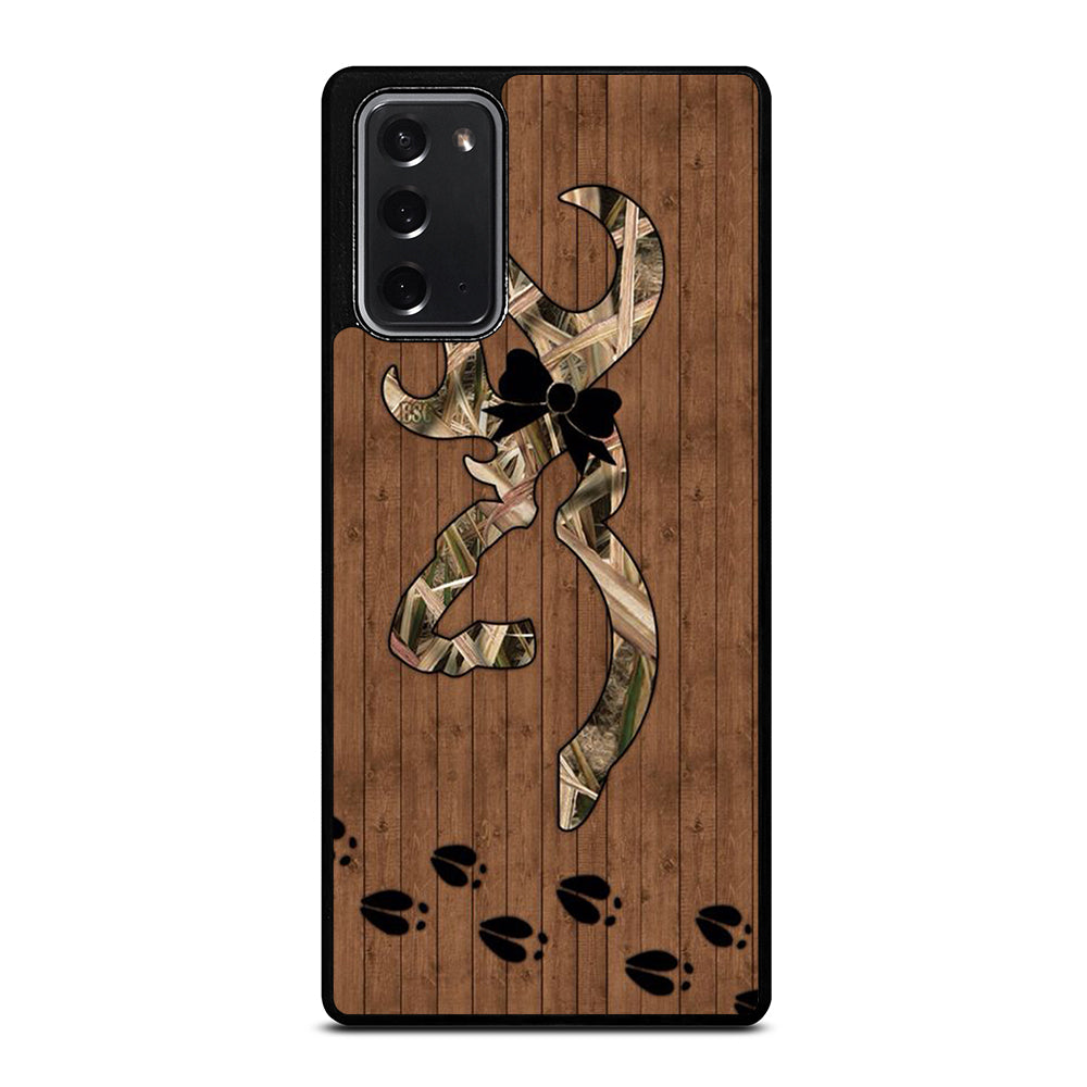 BROWNING DEER WOODEN CAMO LOGO Samsung Galaxy Note 20 Case Cover