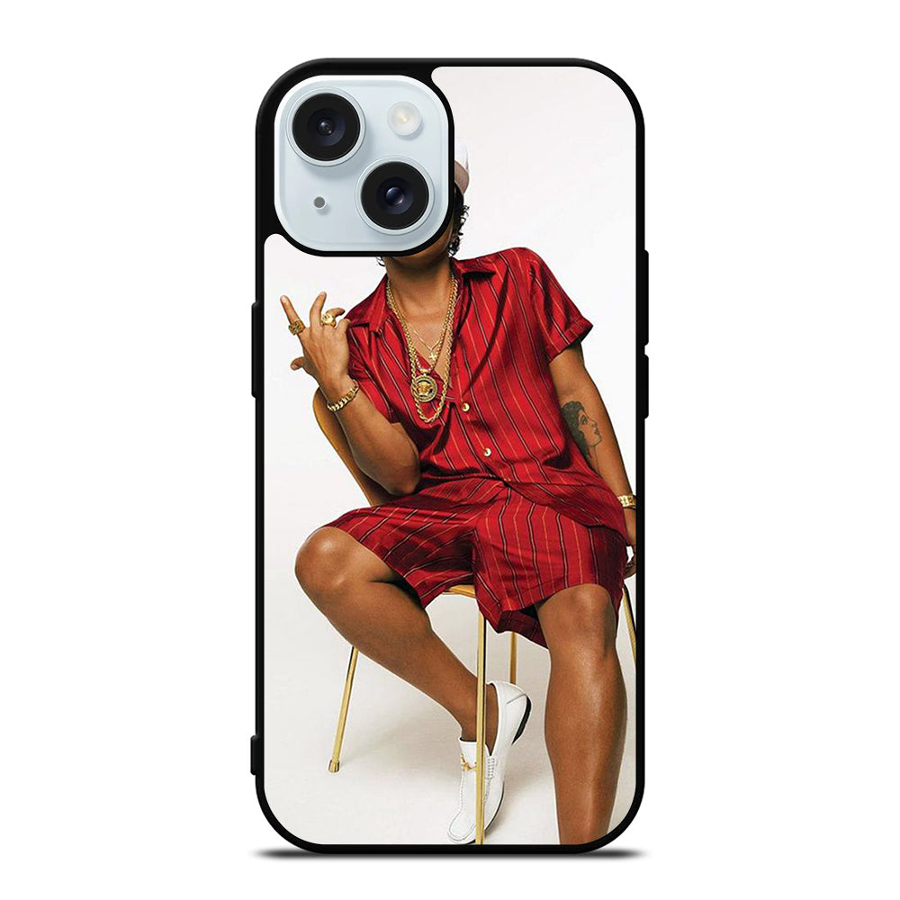 BRUNO MARS AMERICAN SINGER iPhone 15 Case Cover