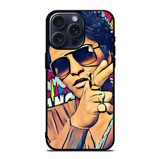 BRUNO MARS ART iPhone 15 Pro Max Case Cover
