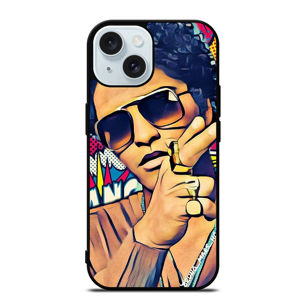 BRUNO MARS ART iPhone 15 Case Cover