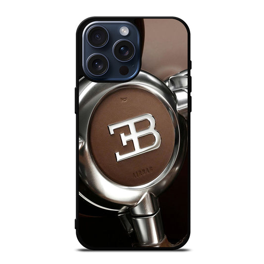 BUGATTI EMBLEM 3 iPhone 15 Pro Max Case Cover
