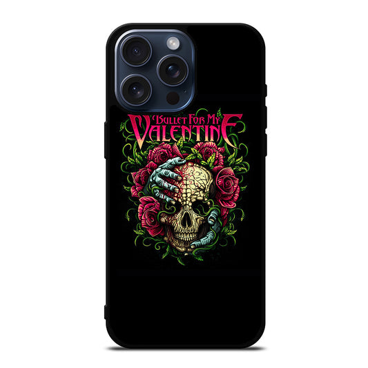 BULLET FOR MY VALENTINE SKULL LOGO iPhone 15 Pro Max Case Cover