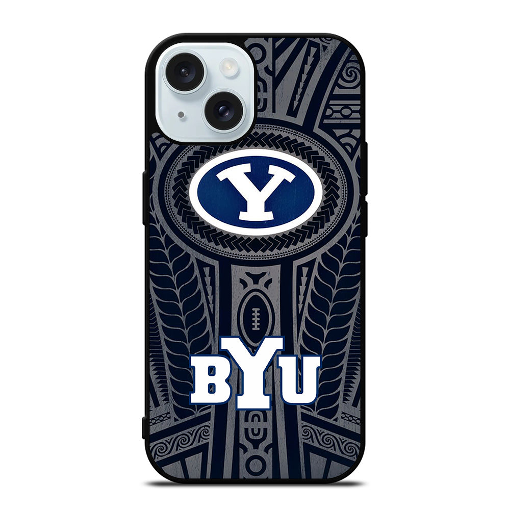 BYU COUGARS ICON 1 iPhone 15 Case Cover