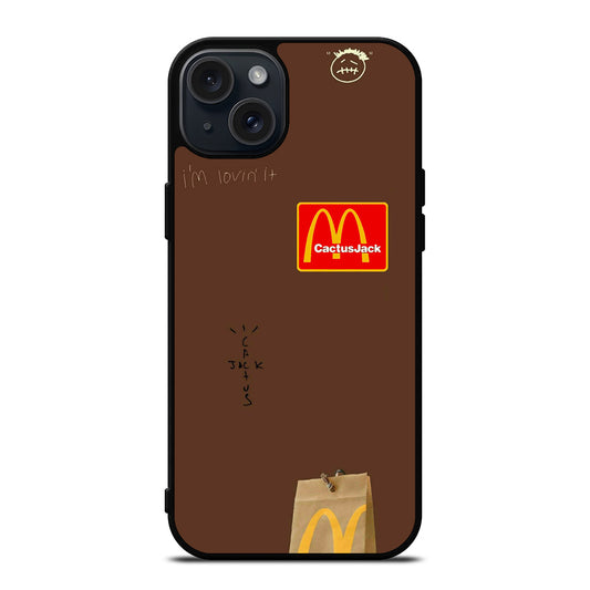 CACTUS JACK TRAVIS SCOTT MCDONALDS LOGO 2 iPhone 15 Plus Case Cover