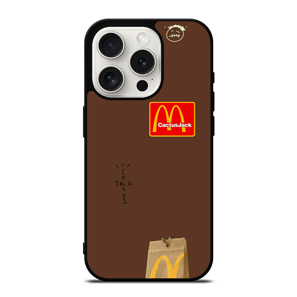 CACTUS JACK TRAVIS SCOTT MCDONALDS LOGO 2 iPhone 15 Pro Case Cover