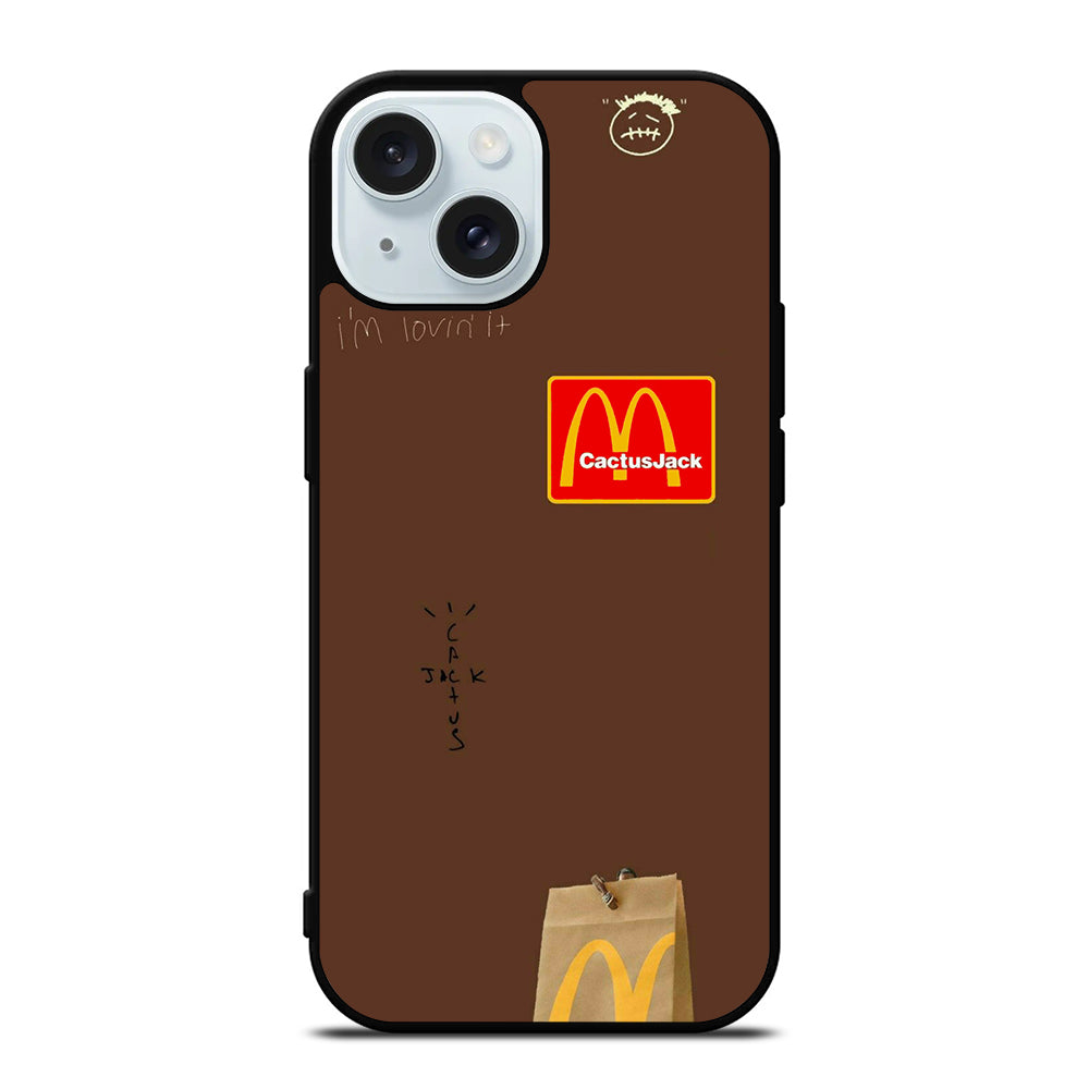 CACTUS JACK TRAVIS SCOTT MCDONALDS LOGO 2 iPhone 15 Case Cover