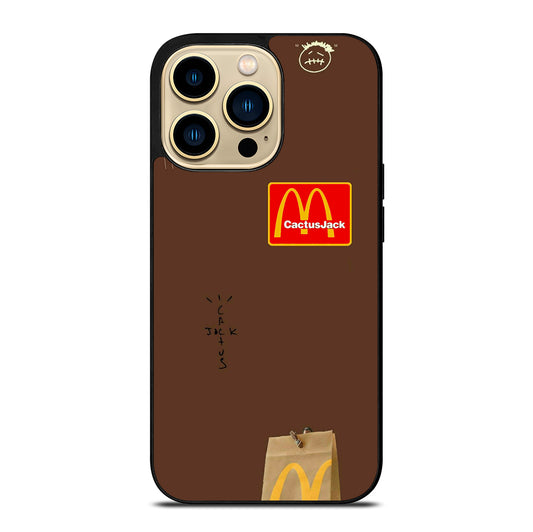 CACTUS JACK TRAVIS SCOTT MCDONALDS LOGO 2 iPhone 14 Pro Max Case Cover