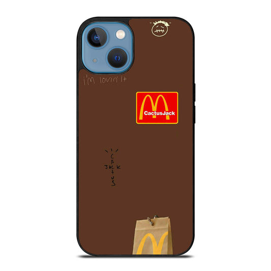 CACTUS JACK TRAVIS SCOTT MCDONALDS LOGO 2 iPhone 13 Case Cover
