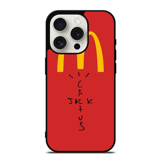 CACTUS JACK TRAVIS SCOTT MCDONALDS LOGO 3 iPhone 15 Pro Case Cover