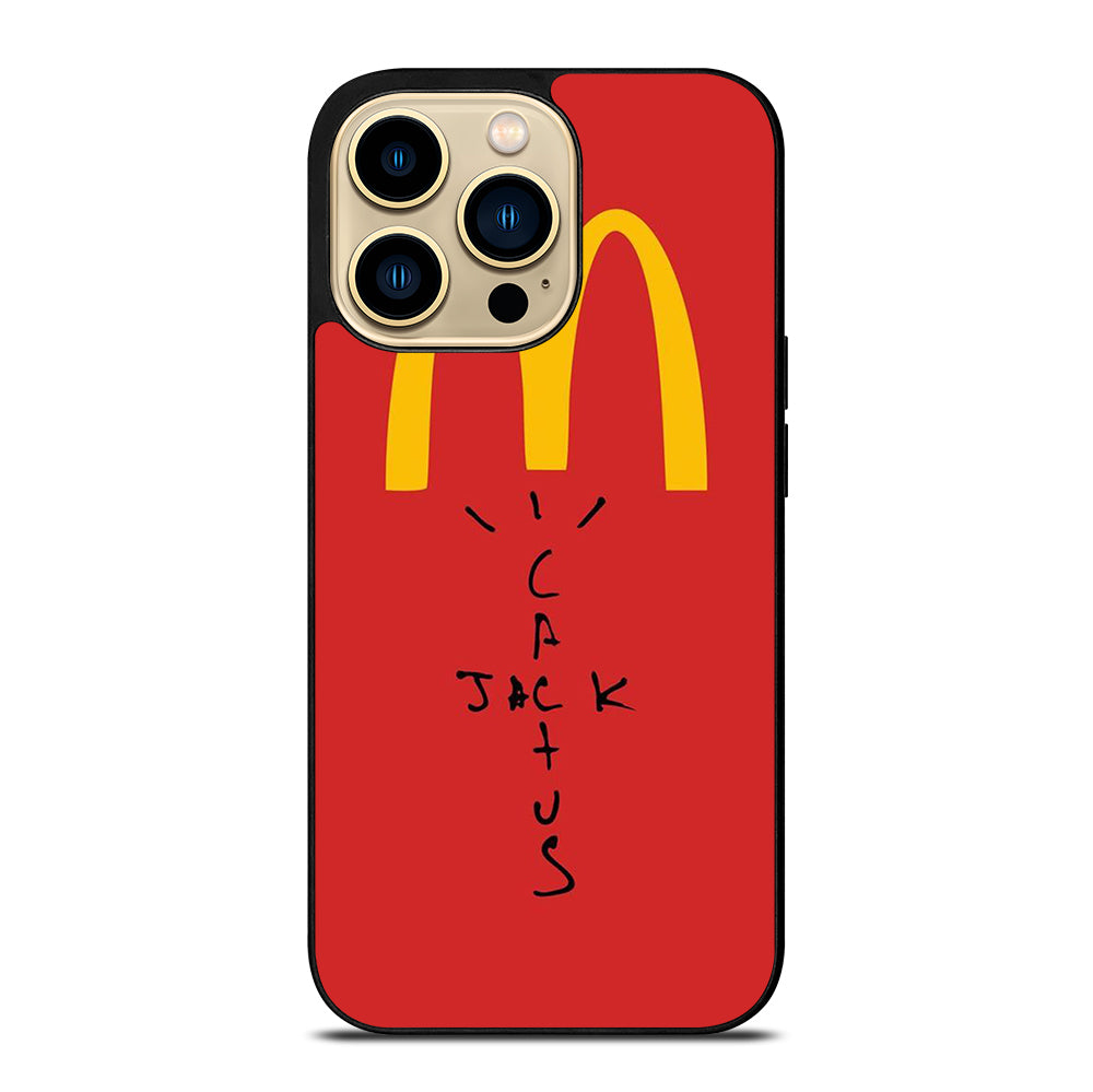 CACTUS JACK TRAVIS SCOTT MCDONALDS LOGO 3 iPhone 14 Pro Max Case Cover