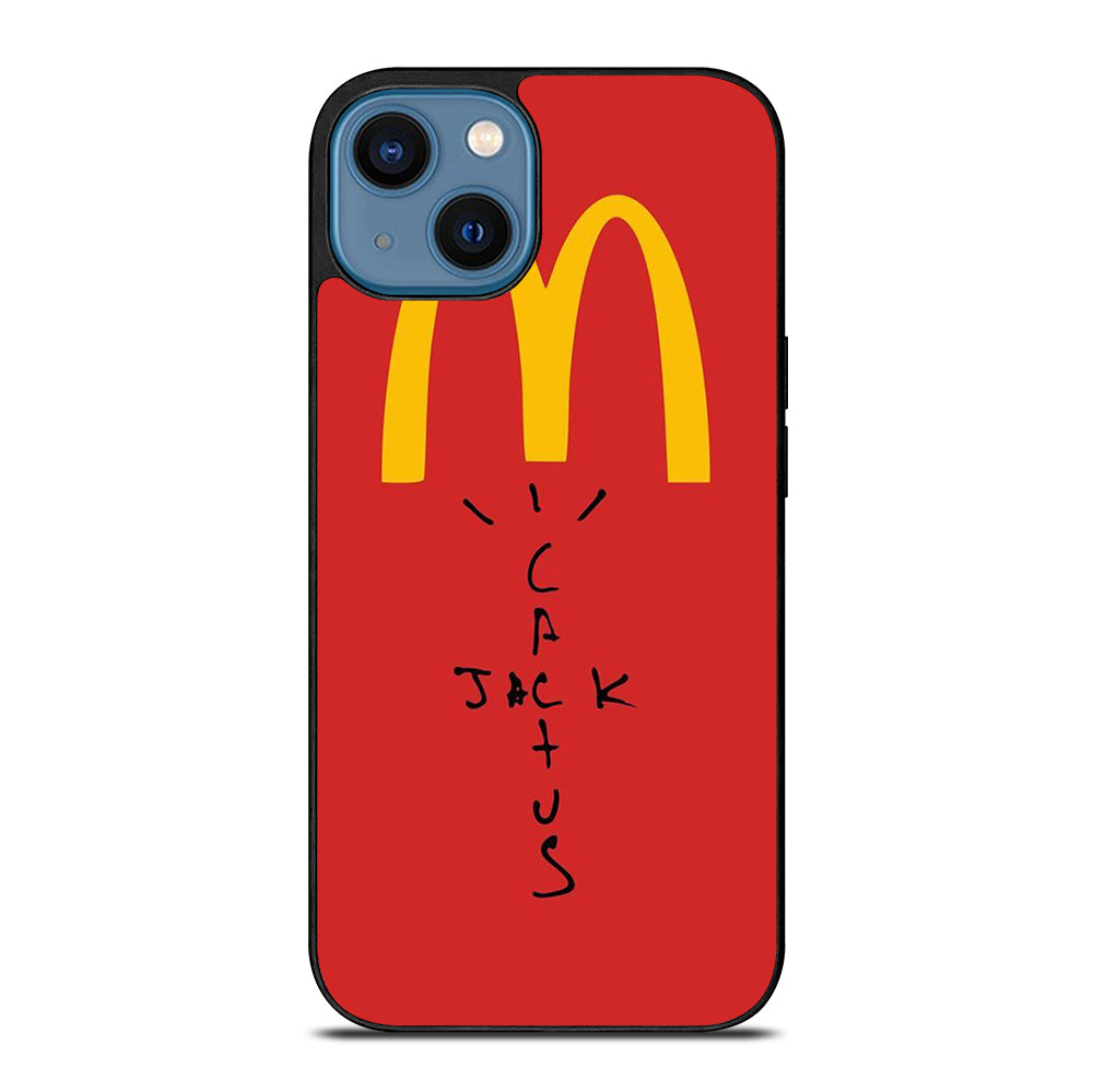 CACTUS JACK TRAVIS SCOTT MCDONALDS LOGO 3 iPhone 14 Case Cover