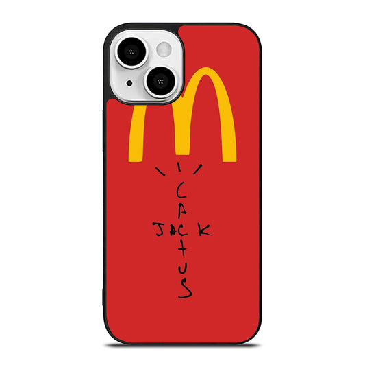 CACTUS JACK TRAVIS SCOTT MCDONALDS LOGO 3 iPhone 13 Mini Case Cover