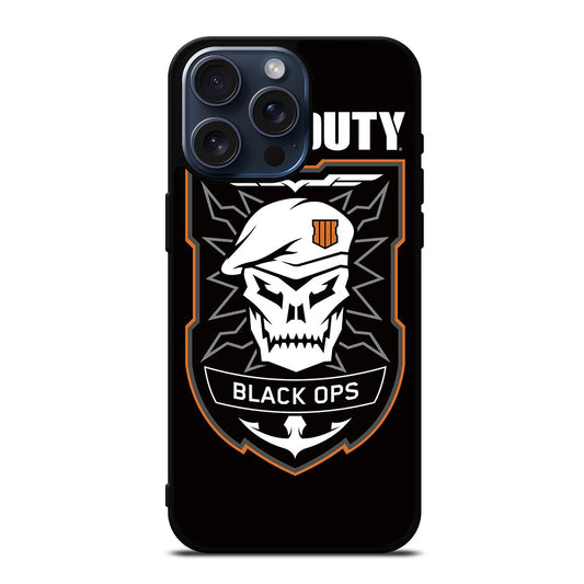 CALL OF DUTY BLACK OPS LOGO iPhone 15 Pro Max Case Cover