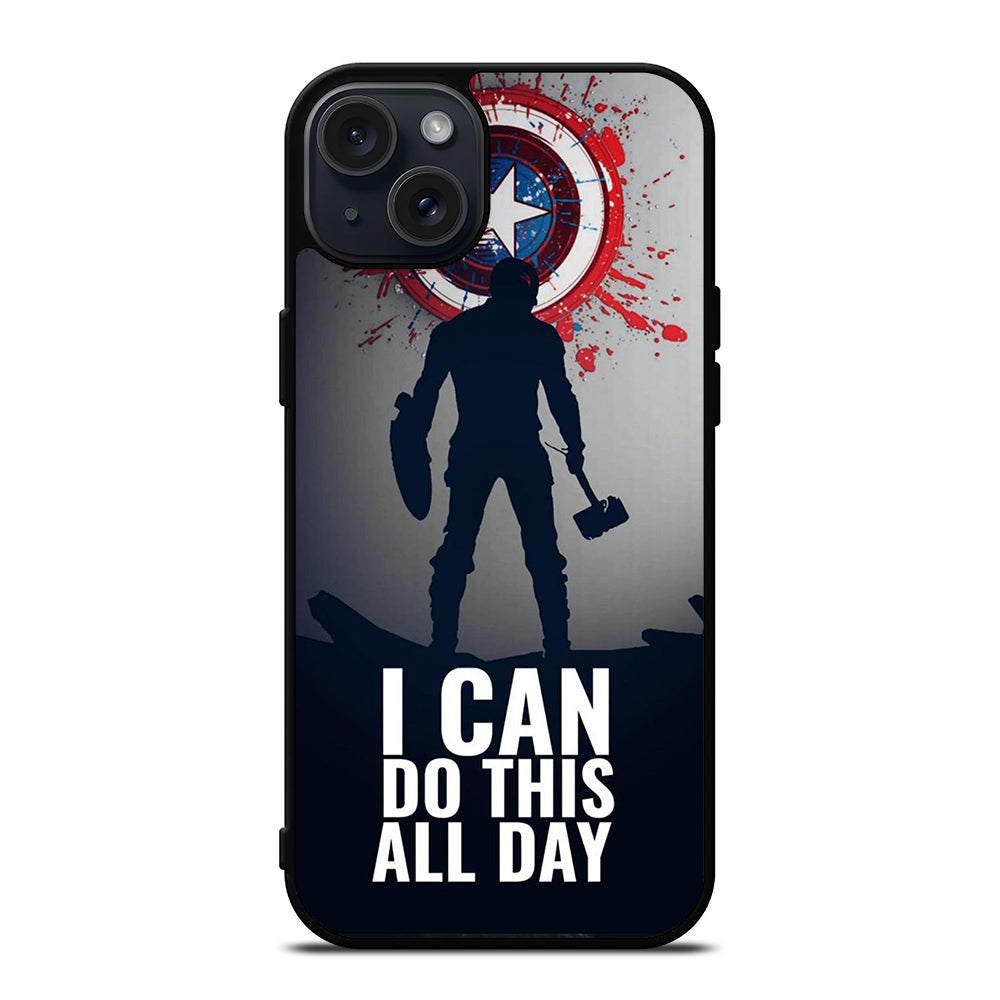 CAPTAIN AMERICA QUOTE iPhone 15 Plus Case Cover