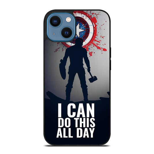 CAPTAIN AMERICA QUOTE iPhone 14 Case Cover
