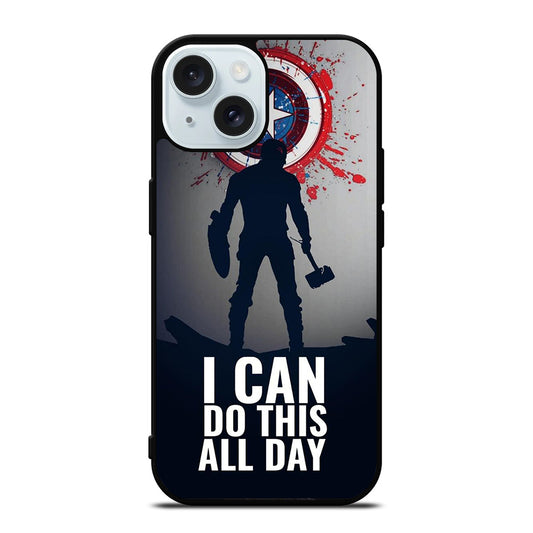 CAPTAIN AMERICA QUOTE iPhone 15 Case Cover
