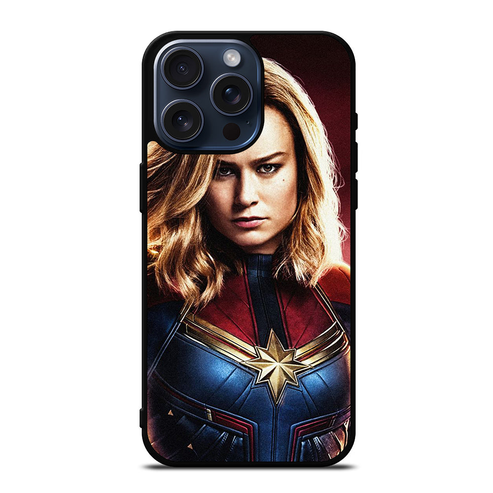 CAPTAIN MARVEL FACE iPhone 15 Pro Max Case Cover