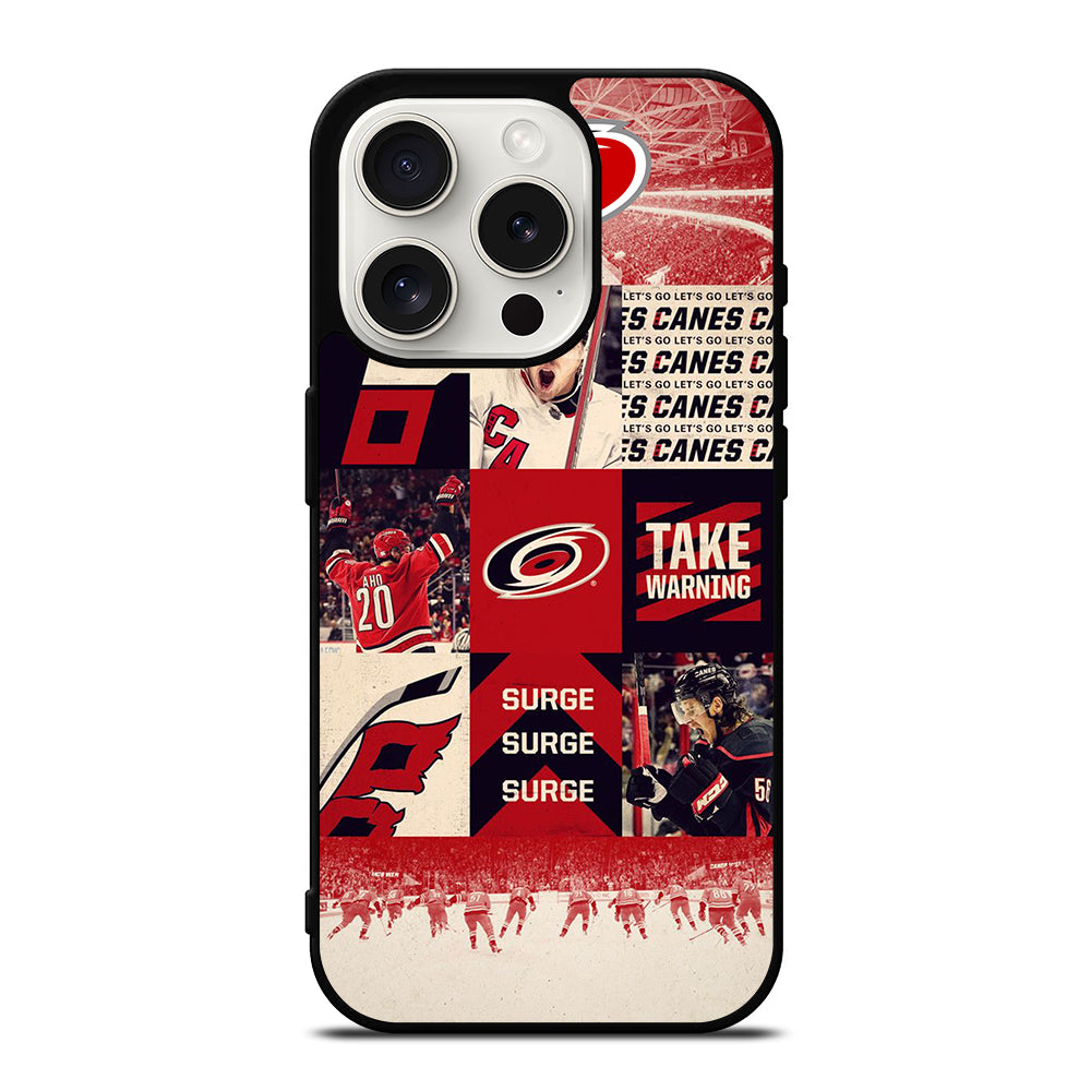 CAROLINA HURRICANES NHL ICON 2 iPhone 15 Pro Case Cover