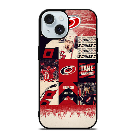 CAROLINA HURRICANES NHL ICON 2 iPhone 15 Case Cover