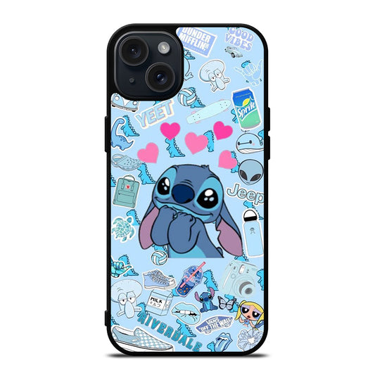 CARTOON CUTE STITCH 1 iPhone 15 Plus Case Cover