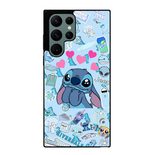 CARTOON CUTE STITCH 1 Samsung Galaxy S22 Ultra Case Cover