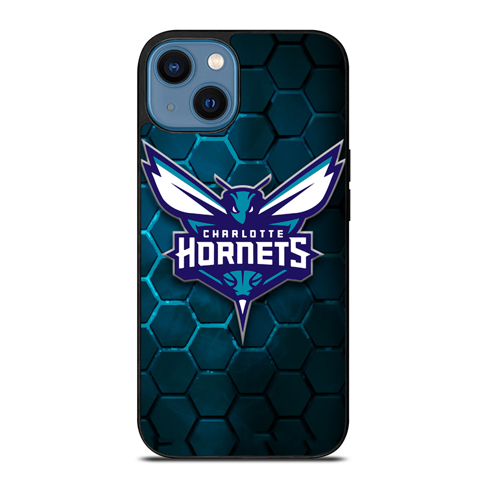 CHARLOTTE HORNETS HEXAGON LOGO 2 iPhone 14 Case Cover