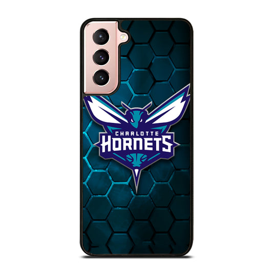 CHARLOTTE HORNETS HEXAGON LOGO 2 Samsung Galaxy S21 Case Cover