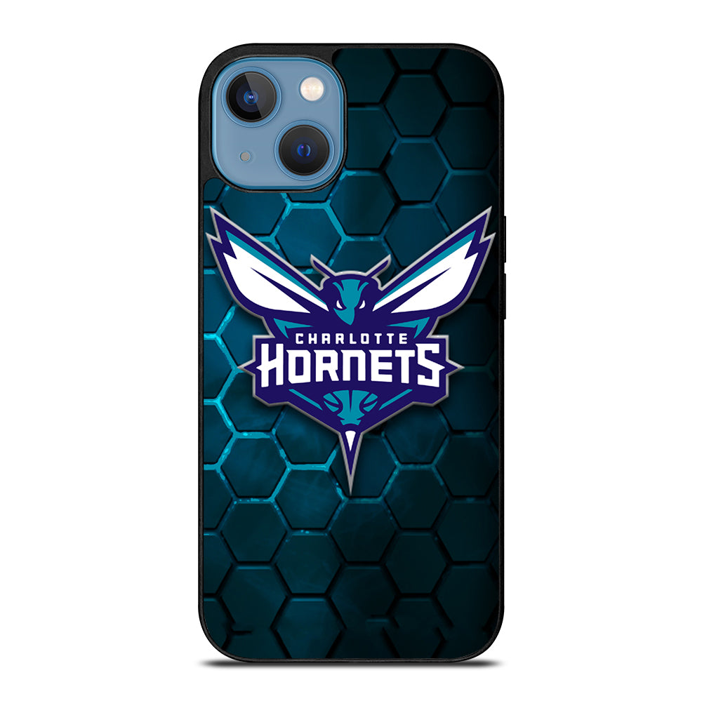CHARLOTTE HORNETS HEXAGON LOGO 2 iPhone 13 Case Cover