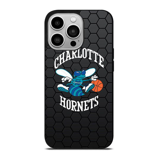 CHARLOTTE HORNETS HEXAGON LOGO iPhone 14 Pro Case Cover